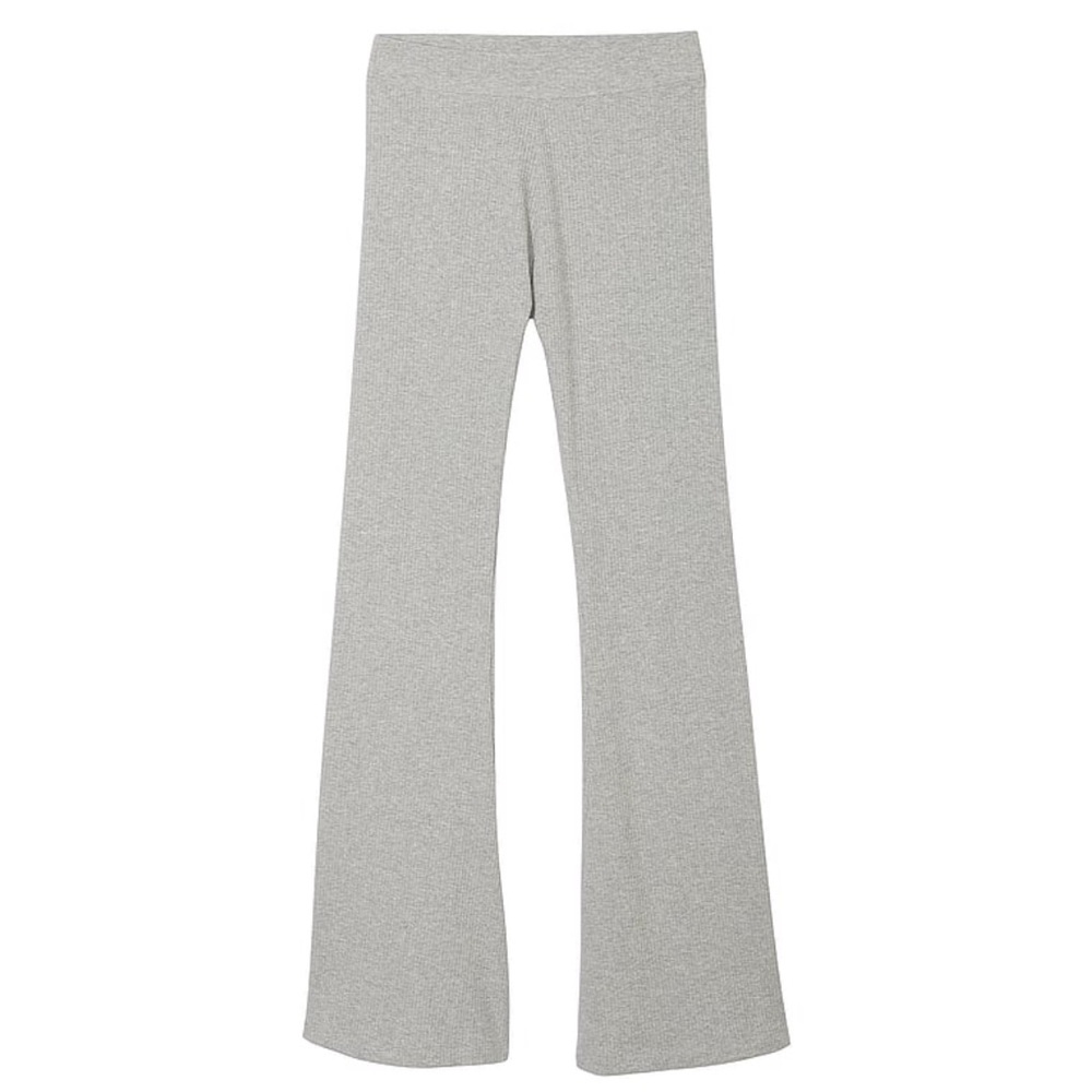 PINK Stretch Cotton Ribbed Flare Legging